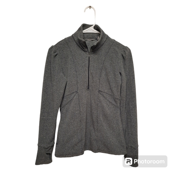 ATHLETA (XS) Gray Half Dome Half Zip Pullover Sweatshirt - Picture 1 of 8
